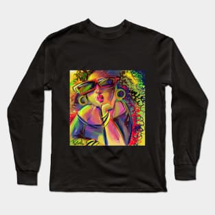 Colorful Pout Long Sleeve T-Shirt